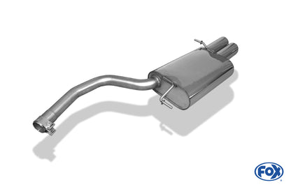 FOX Audi A4 Typ B7 Endschalldämpfer - 2x80 Typ 16