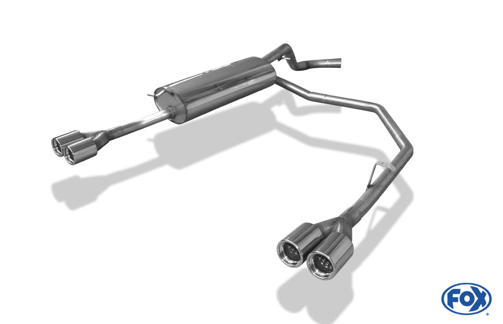 FOX VW Bora 1J/ Bora Variant 1J Endschalldämpfer Ausgang rechts/links - 2x76 Typ 13 rechts/links