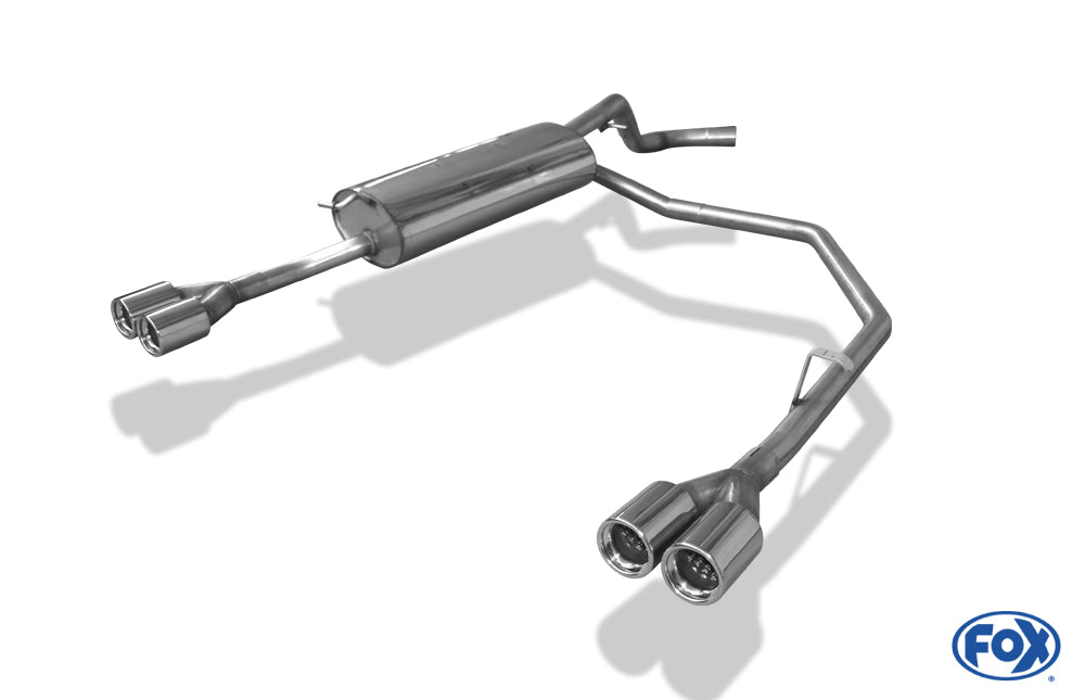 FOX VW Golf IV Variant Endschalldämpfer Ausgang rechts/links - 2x76 Typ 13 rechts/links