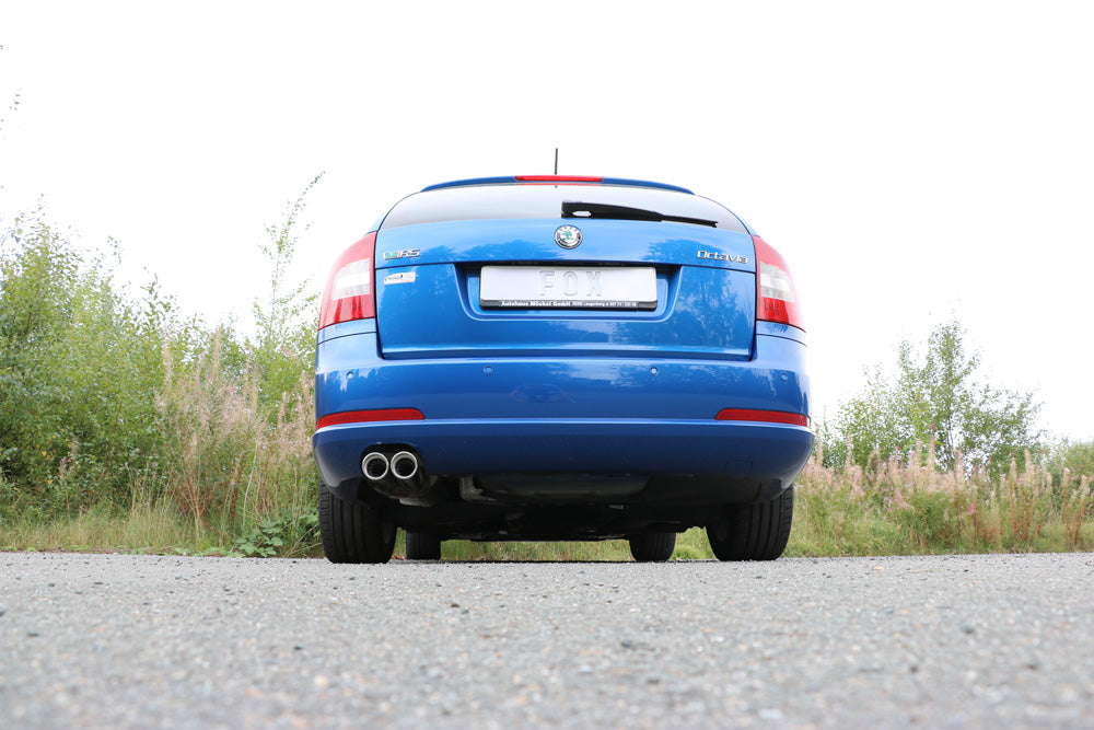 FOX Skoda Octavia Typ 1Z RS inkl. Facelift Endschalldämpfer einseitig - 2x76 Typ 17