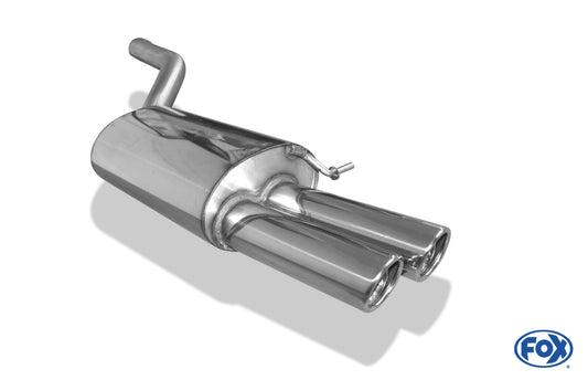 FOX Skoda Octavia Typ 1Z inkl. Facelift Endschalldämpfer einseitig - 2x76 Typ 17