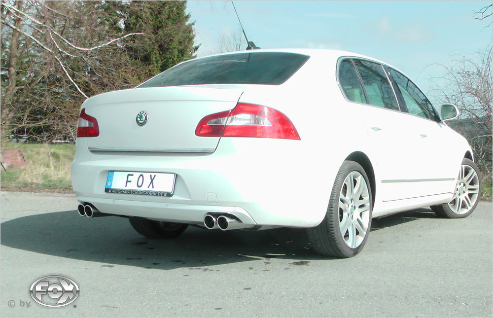 FOX Skoda Superb 3T Frontantrieb Endschalldämpfer rechts/links - 2x80 Typ 16 rechts/links