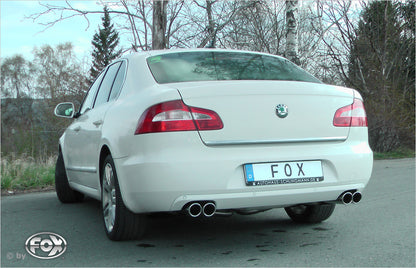 FOX Skoda Superb 3T Frontantrieb Endschalldämpfer rechts/links - 2x80 Typ 16 rechts/links