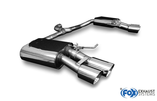FOX Skoda Superb III 3V 4x4 Endschalldämpfer rechts/links mit Abgasklappen - 2x90 Typ 25 rechts/links