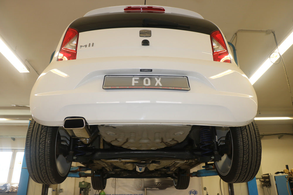 FOX Seat Mii/ Skoda Citigo/ VW UP Endrohrsystem links passend auf originalen oder FOX-Endschalldämpfer - 145x60 Typ 59 links