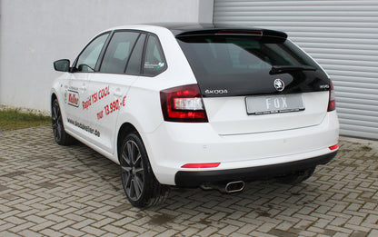 FOX Skoda Rapid Spaceback Endschalldämpfer - 150x70 Typ 52