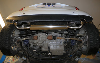 FOX Smart Fortwo Coupe 451 Endschalldämpfer quer Ausgang rechts/links inkl. Flexstück - 86x54 Typ 32 rechts/links