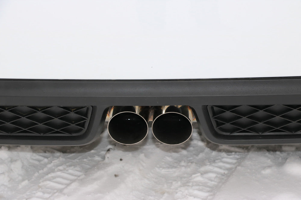 FOX Smart Fortwo Coupe 451 mit Brabus Stoßstange Endschalldämpfer Ausgang mittig - 2x80 Typ 14