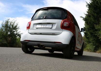 FOX Smart Fortwo 453 Endschalldämpfer Ausgang mittig - 2x80 Typ 14