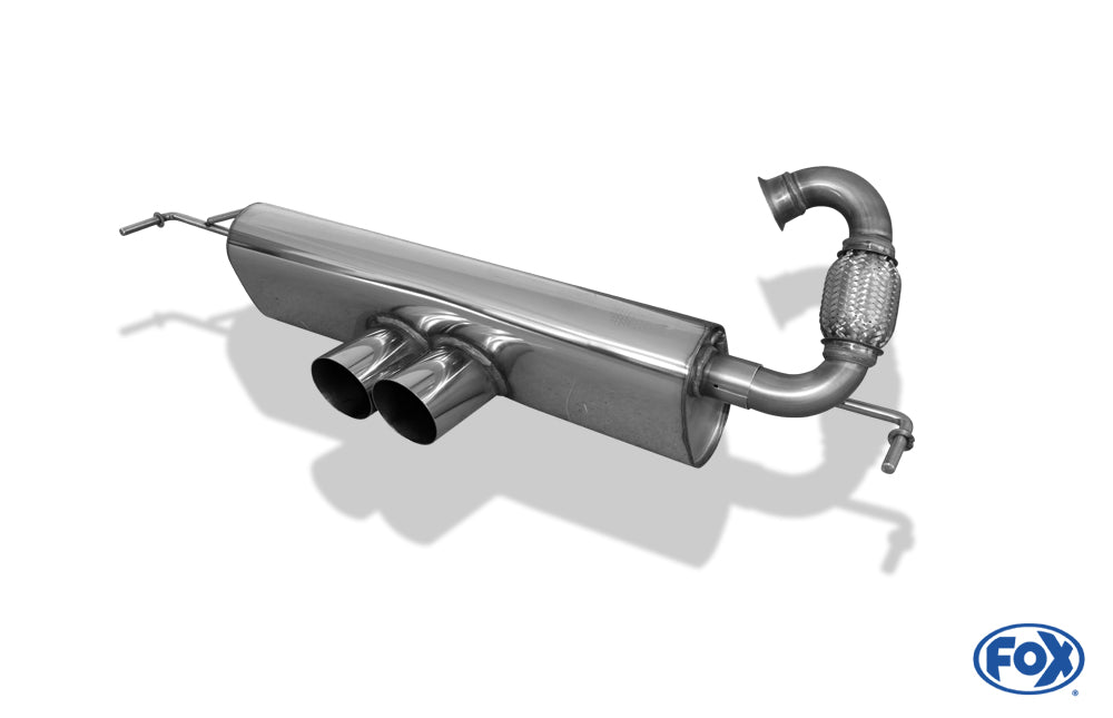 FOX Smart Fortwo 453 Endschalldämpfer Ausgang mittig - 2x80 Typ 14