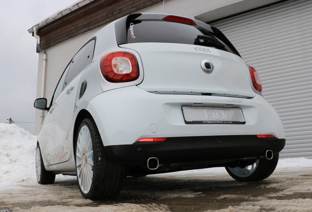 FOX Smart Forfour 453 Endschalldämpfer quer Ausgang rechts/links inkl. Flexstück - 78x75 Typ 70 rechts/links