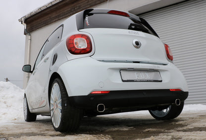 FOX Smart Forfour 453 Endschalldämpfer quer Ausgang rechts/links inkl. Flexstück - 78x75 Typ 70 rechts/links