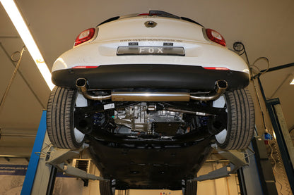 FOX Smart Forfour 453 Endschalldämpfer quer Ausgang rechts/links inkl. Flexstück - 78x75 Typ 70 rechts/links