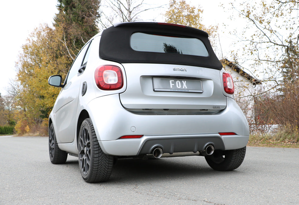 FOX Smart Forfour 453 Brabus Endschalldämpfer quer Ausgang rechts/links inkl. Flexstück - 1x100 Typ 25 rechts/links