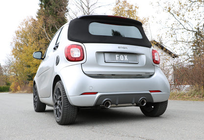 FOX Smart Forfour 453 Brabus Endschalldämpfer quer Ausgang rechts/links inkl. Flexstück - 1x100 Typ 25 rechts/links