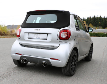 FOX Smart Forfour 453 Brabus Endschalldämpfer quer Ausgang rechts/links inkl. Flexstück - 1x100 Typ 25 rechts/links