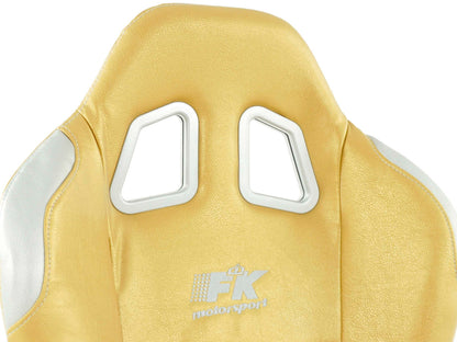 FK Sportsitze Auto Halbschalensitze Set New York gold/silber in Motorsport-Optik