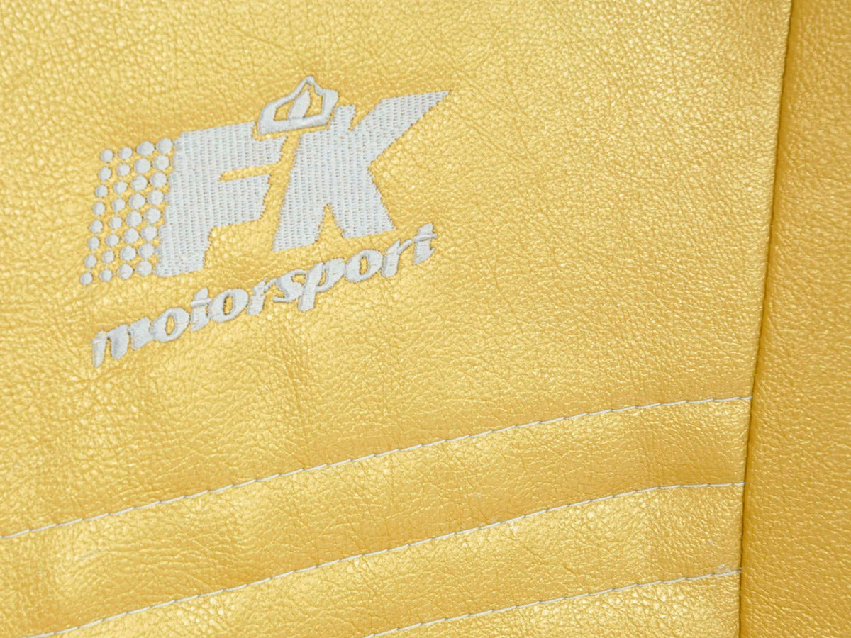 FK Sportsitze Auto Halbschalensitze Set New York gold/silber in Motorsport-Optik