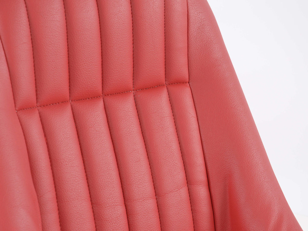 FK Oldtimersitze Auto Vollschalensitze Set Classic 2 Kunstleder rot mit Kopfstütze