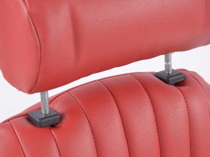 FK Oldtimersitze Auto Vollschalensitze Set Classic 2 Kunstleder rot mit Kopfstütze