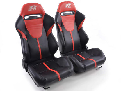 FK Sportsitze Auto Halbschalensitze Set Atlanta in Motorsport-Optik