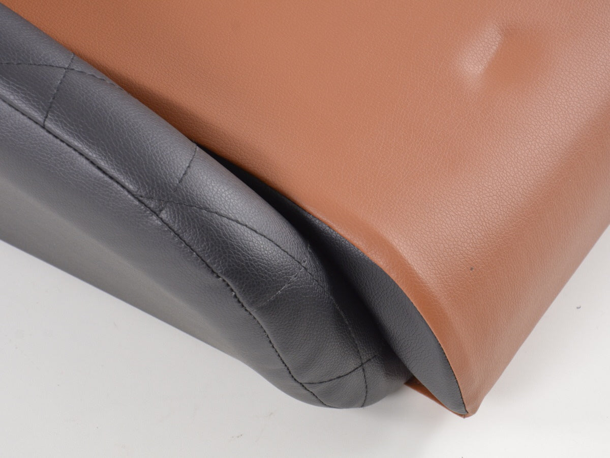 FK Oldtimersitze Auto Vollschalensitze Set im Retro-Look schwarz/hellbraun