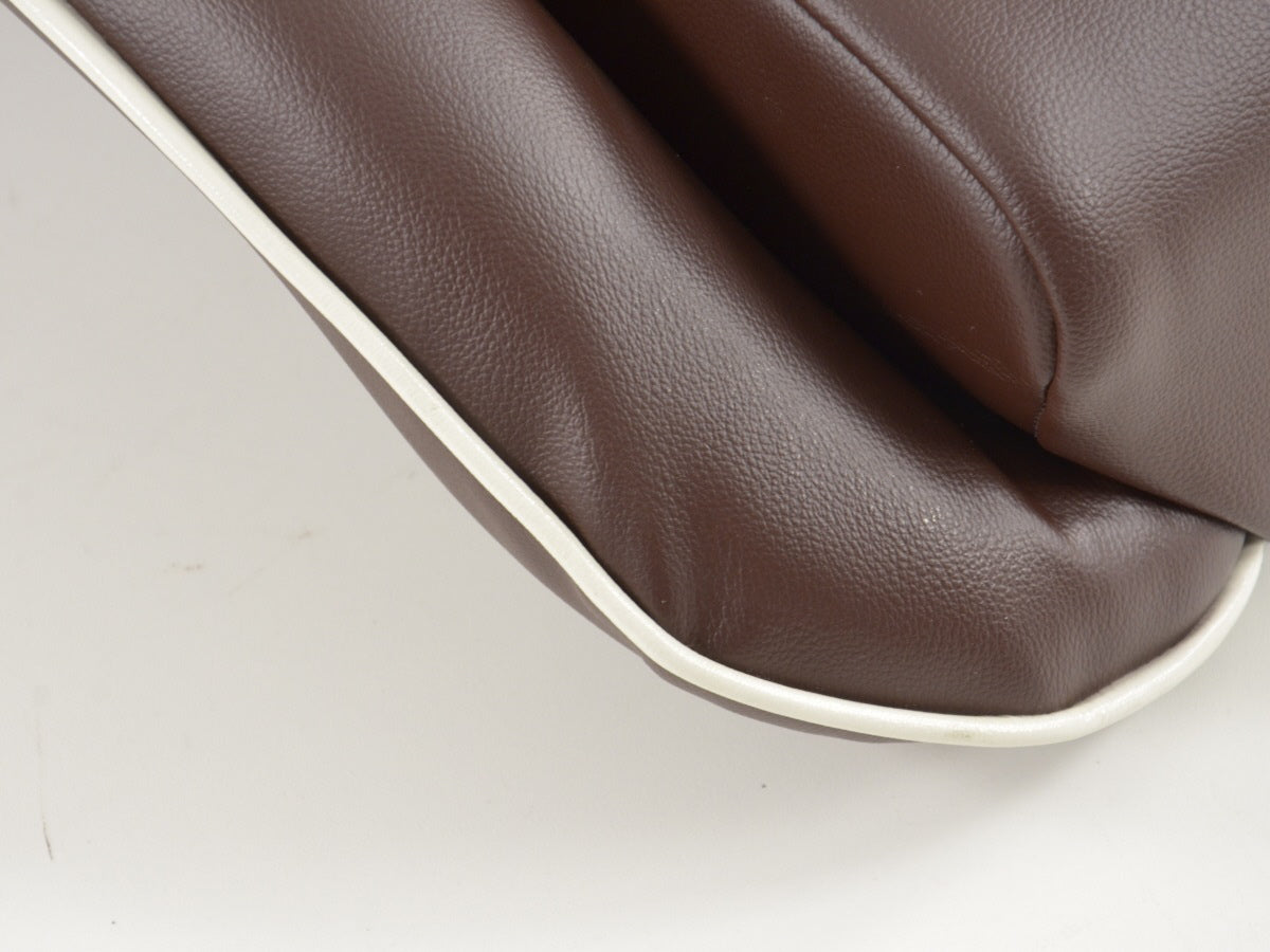 FK Oldtimersitze Auto Vollschalensitze Set im Retro-Look dunkelbraun/weiß