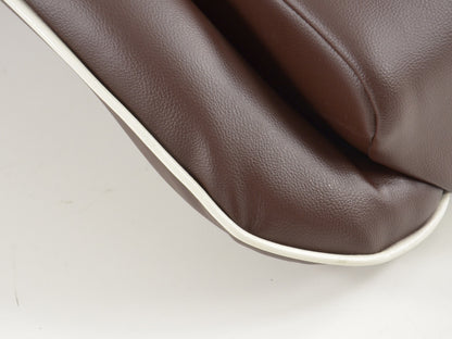 FK Oldtimersitze Auto Vollschalensitze Set im Retro-Look dunkelbraun/weiß