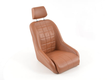 FK Oldtimersitze Auto Vollschalensitze Set im Retro-Look hellbraun