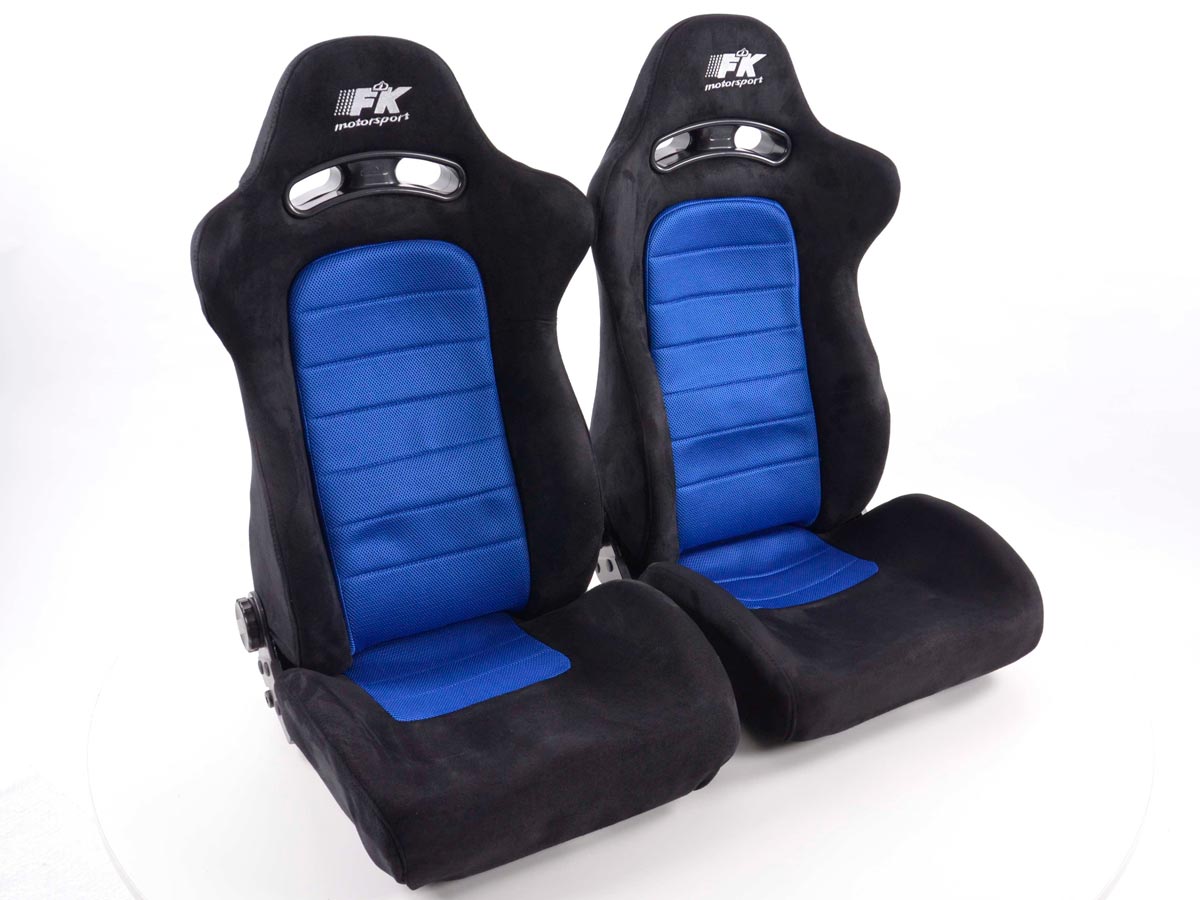Sportsitz Set gebraucht Chicago Stoff blau/schwarz