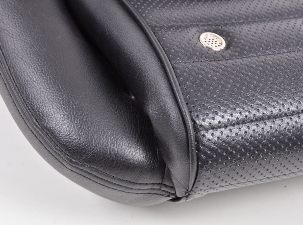 FK Oldtimersitze Auto Vollschalensitze Set Classic 1 Kunstleder schwarz mit Kopfstütze ohne Laufschienen