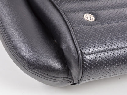 FK Oldtimersitze Auto Vollschalensitze Set Classic 1 Kunstleder schwarz mit Kopfstütze ohne Laufschienen