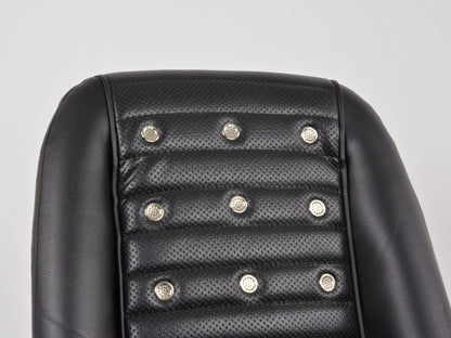 FK Oldtimersitze Auto Vollschalensitze Set Classic 1 Kunstleder schwarz ohne Kopfstütze ohne Laufschienen