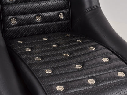 FK Oldtimersitze Auto Vollschalensitze Set Classic 1 Kunstleder schwarz ohne Kopfstütze ohne Laufschienen