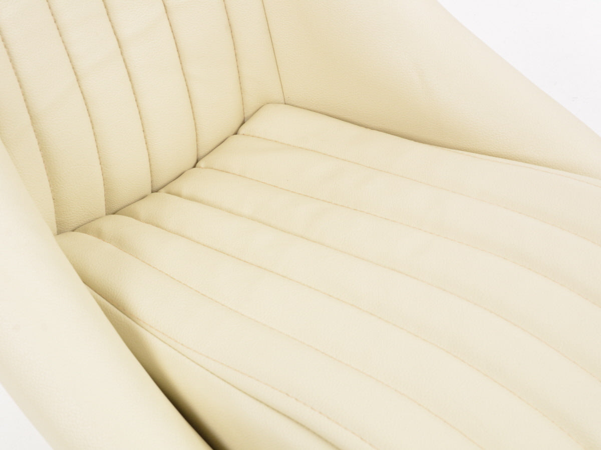 FK Oldtimersitze Auto Vollschalensitze Set Classic 2 Kunstleder beige mit Kopfstütze