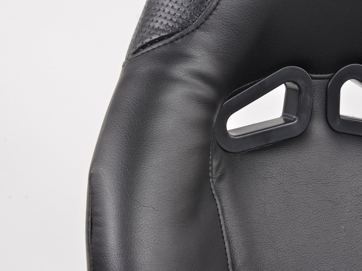 FK Sportsitze Auto Vollschalensitze Set Club Kunstleder schwarz