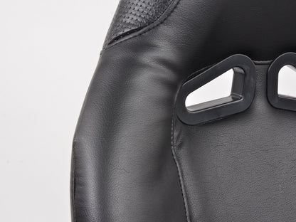 FK Sportsitze Auto Vollschalensitze Set Club Kunstleder schwarz