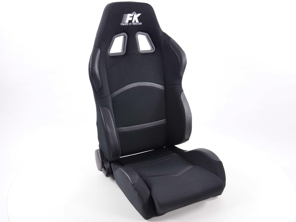 FK Sportsitze Auto Halbschalensitze Set Cyberstar Stoff schwarz mit Sitzheizung u. Massage