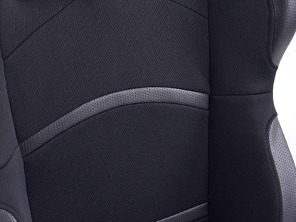 FK Sportsitze Auto Halbschalensitze Set Cyberstar Stoff schwarz mit Sitzheizung u. Massage