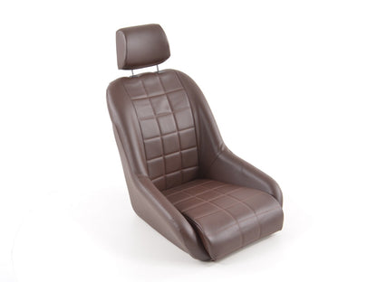 FK Oldtimersitze Auto Vollschalensitze Set im Retro-Look dunkelbraun
