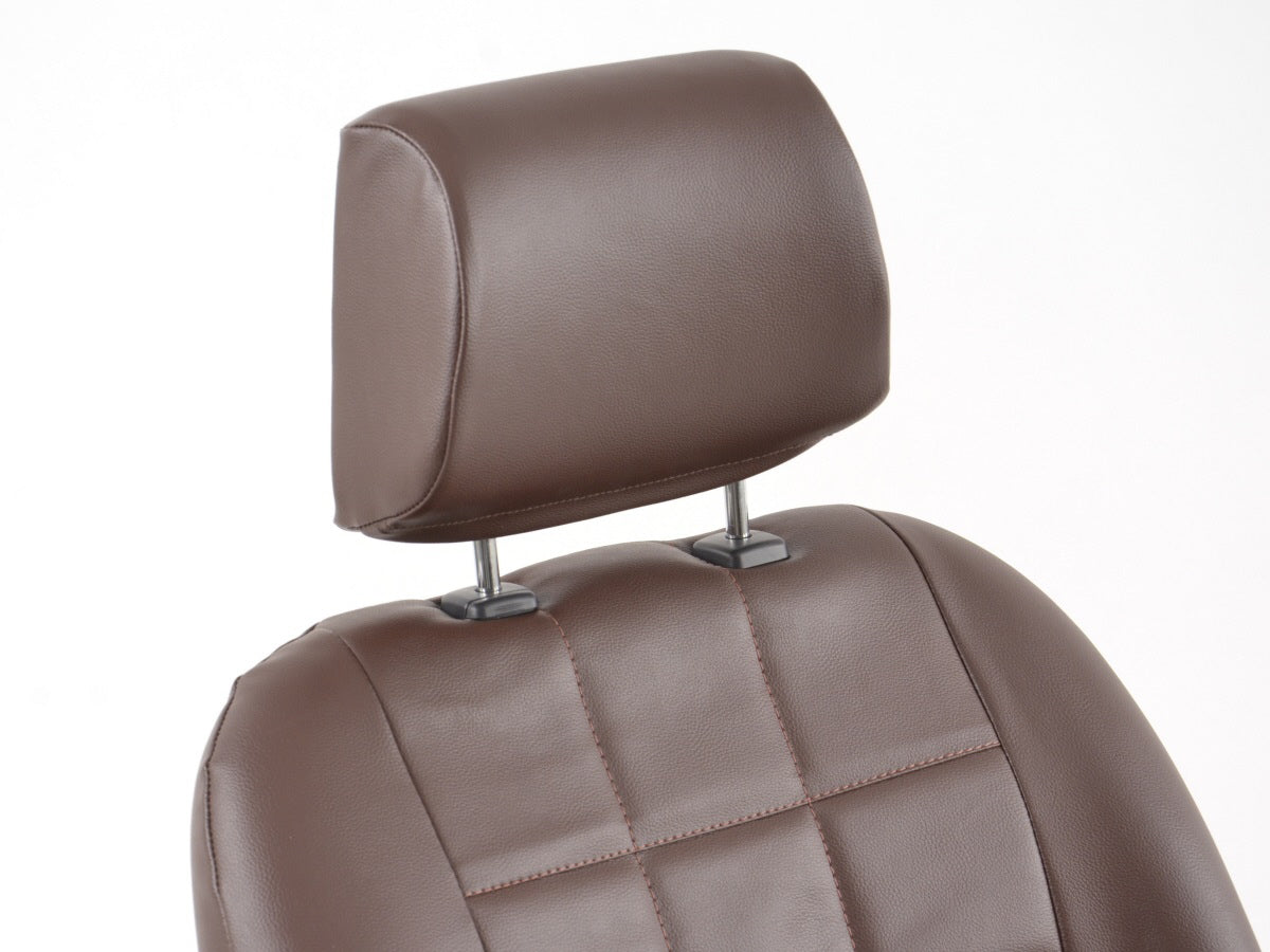 FK Oldtimersitze Auto Vollschalensitze Set im Retro-Look dunkelbraun