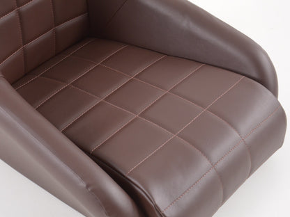 FK Oldtimersitze Auto Vollschalensitze Set im Retro-Look dunkelbraun