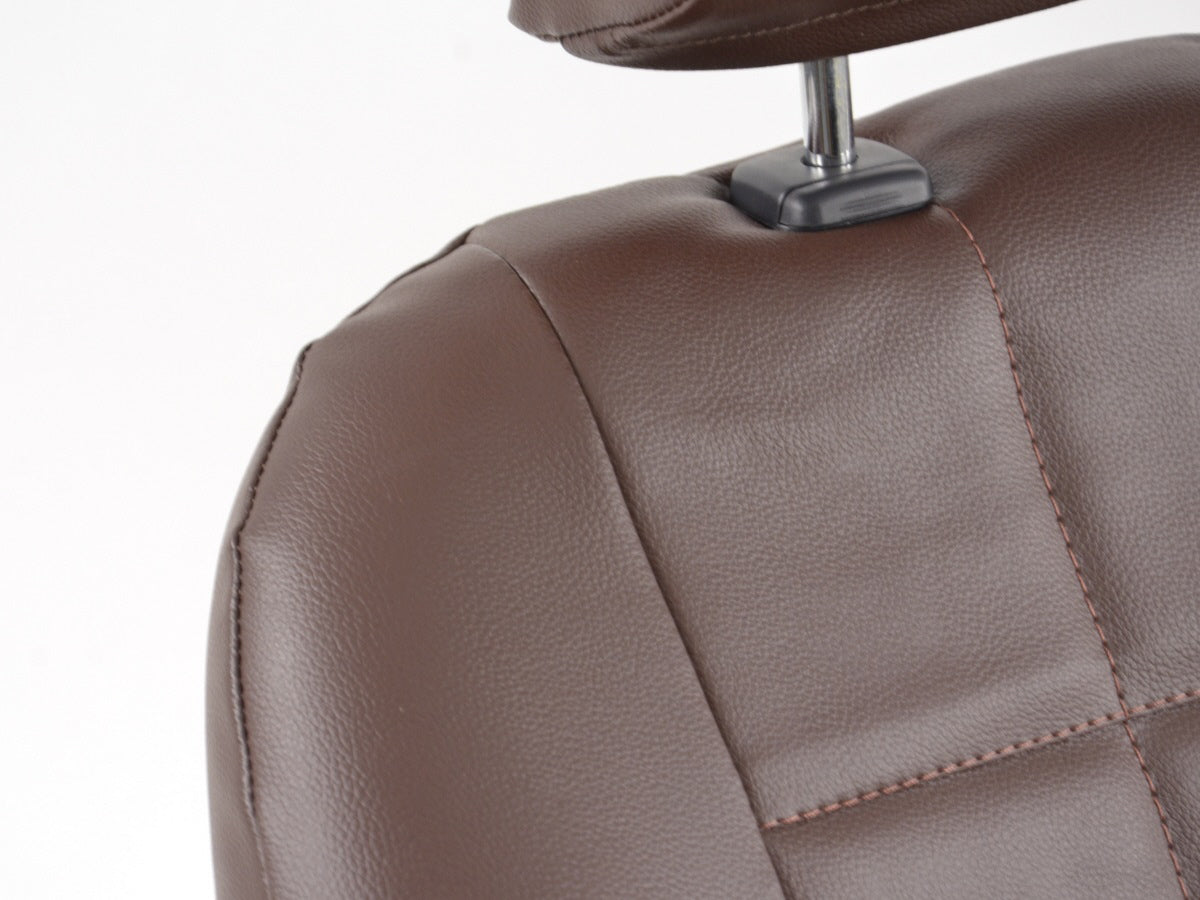 FK Oldtimersitze Auto Vollschalensitze Set im Retro-Look dunkelbraun