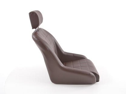 FK Oldtimersitze Auto Vollschalensitze Set im Retro-Look dunkelbraun