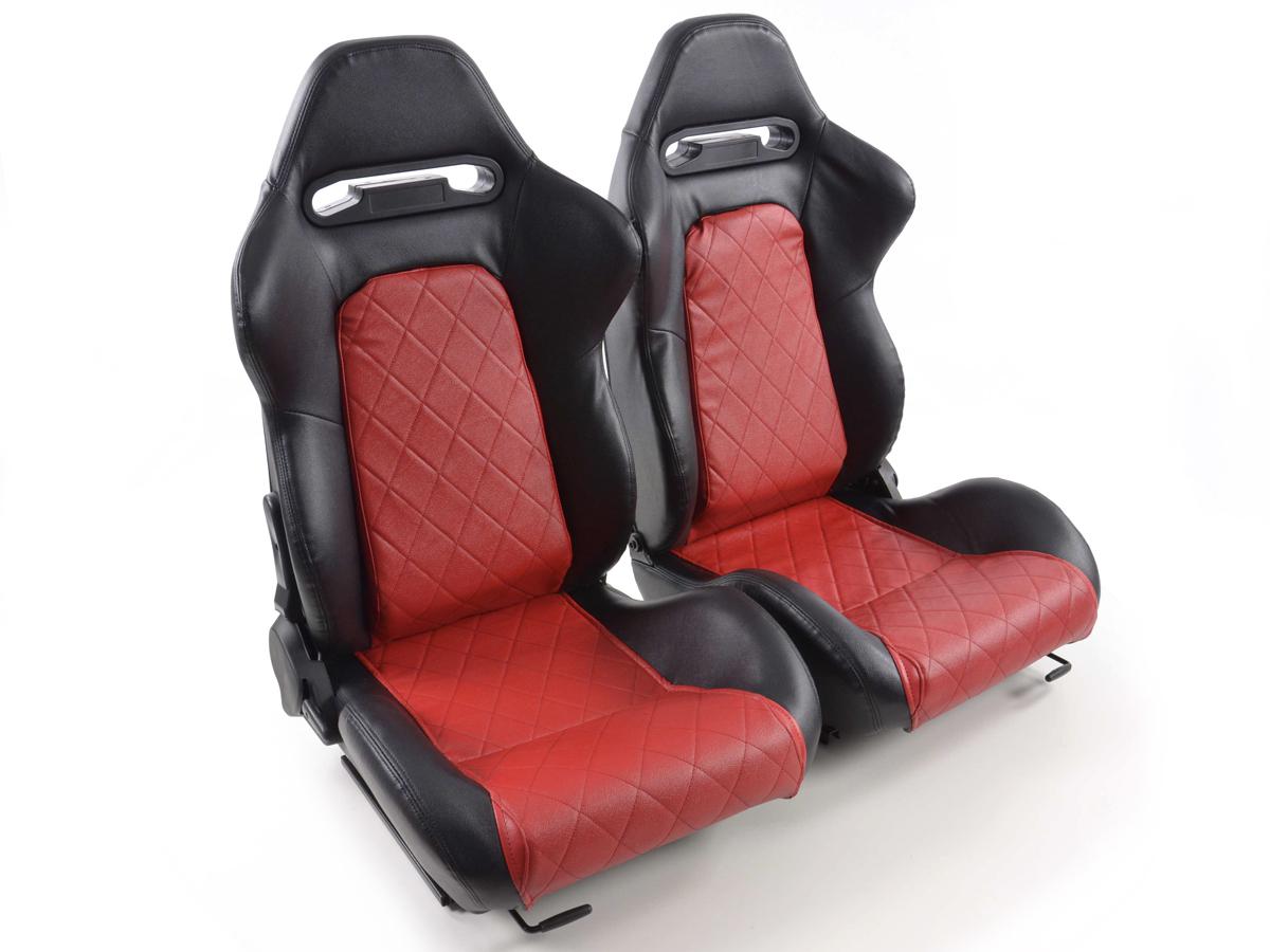 FK Sportsitze Auto Halbschalensitze Set Detroit in Motorsport-Optik