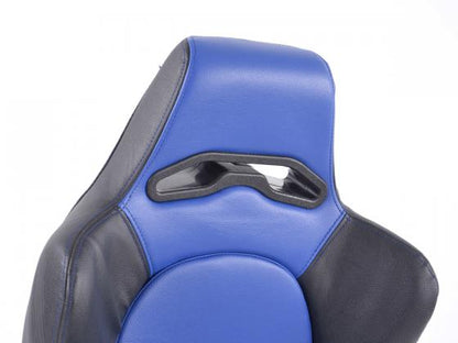 FK Sportsitze Auto Halbschalensitze Set Edition 1 Kunstleder blau/schwarz