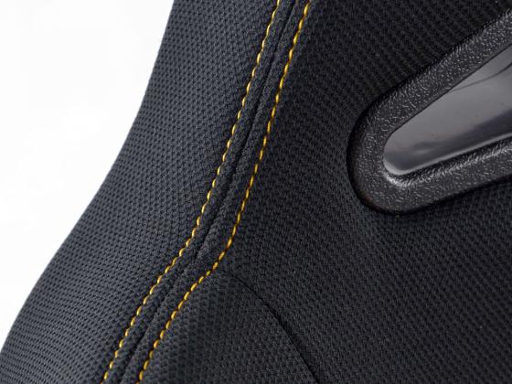 FK Sportsitze Auto Halbschalensitze Set Edition 3 Stoff gelb/schwarz