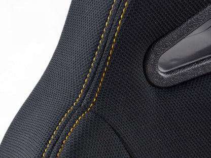 FK Sportsitze Auto Halbschalensitze Set Edition 3 Stoff gelb/schwarz