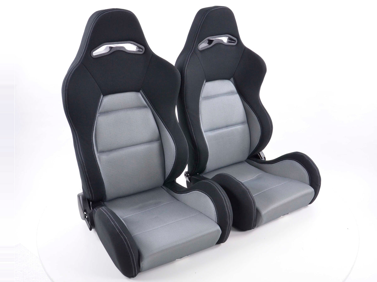 FK Sportsitze Auto Halbschalensitze Set Edition 3 Stoff grau/schwarz