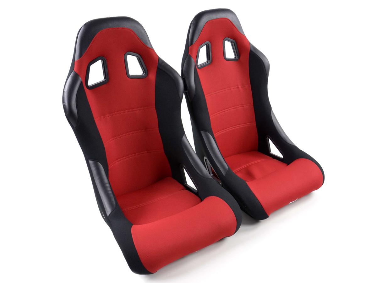 FK Sportsitze Auto Vollschalensitze Set Edition 4 Stoff rot
